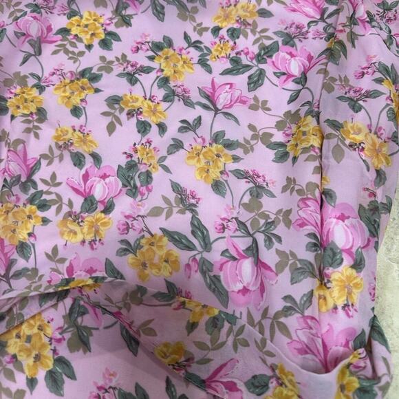 NEW Women's Spring Summer 2025 Floral Mini Dress A Line Chiffon Dress Casual XL - Picture 4 of 5